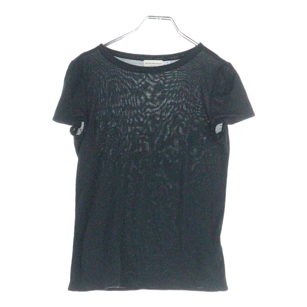 クルーネック 半袖インナーTシャツ カットソー ブラック レディース Bランク