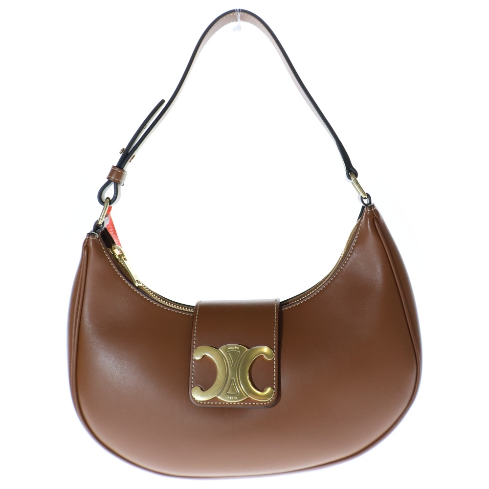 トリオンフ ハンドバッグ ワンショルダーバッグ ゴールド金具 アヴァ レザー ブラウン Sランク