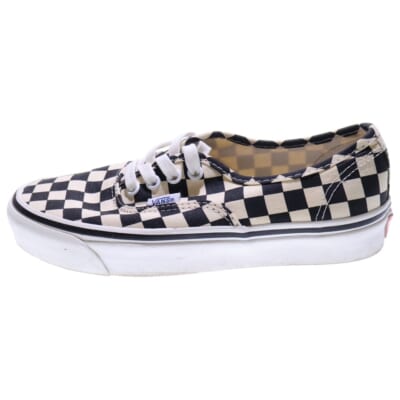 Authentic Checker 721454 オーセンティック チェッカーボード US6.5/23.0cm ブラック/ホワイト レディース Bランク