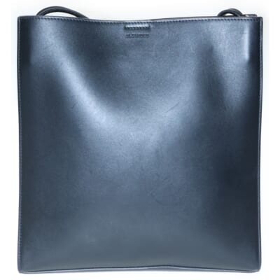 TANGLE タングルミディアム レザーショルダーバッグ ブラック Aランク