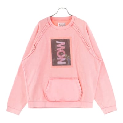 19SS インサイドアウト クルーネック長袖スウェット ピンク S50GU0080 Bランク