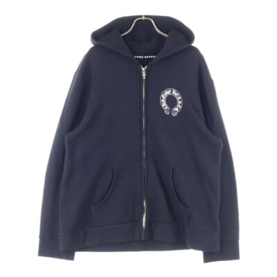 Back Arch Logo USA Zip Up Hoodie バックアーチロゴ フローラル ジップアップパーカー ブラック Aランク