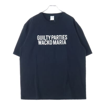WASHED HEAVY WEIGHT T-SHIRT ロゴプリントクルーネック半袖Tシャツ ブラック Bランク