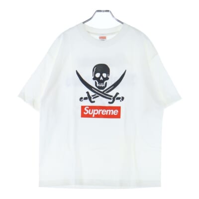 07SS ×NEIGHBORHOOD Skull Box Logo Tee ネイバーフッド 半袖プリントTシャツ カットソー ホワイト Bランク