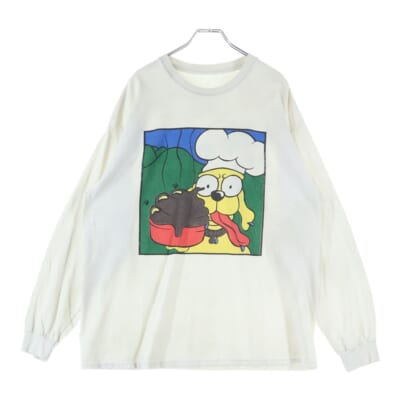 90's GREEN DAY DOOKIE BY HELTER SKELTER L/S BOOTLEG グリーンデイ ドゥーキー ブート プリント長袖Tシャツ カットソー ホワイト ※タグ欠損 Bランク