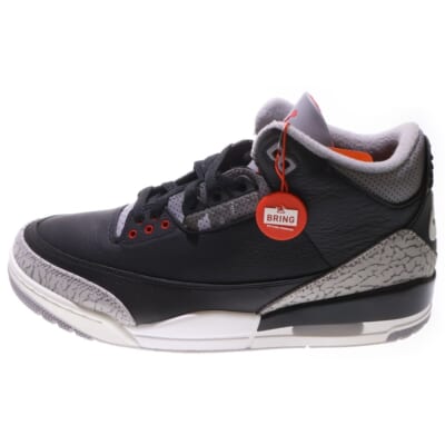AIR JORDAN 3 RETRO BLACK CEMENT DN3707-010 エアジョーダン3 レトロ ブラックセメント ローカットスニーカー ブラック US10.5/28.5cm Sランク