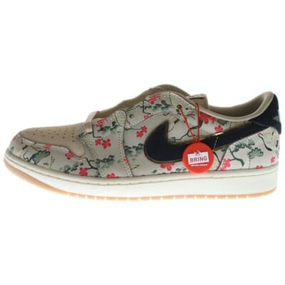 ×RUI HACIMURA AIR JORDAN 1 RETRO LOW OG HV8293-100 エアジョーダン1 八村 塁 ローカットスニーカー シューズ ベージュ US10/28.0cm Sランク