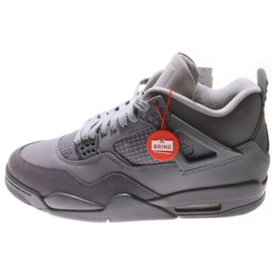AIR JORDAN 4 RETRO SE WET CEMENT FQ7928-001 エアジョーダン4 レトロ ウェットセメント ローカットスニーカー グレー US10.5/28.5cm Sランク