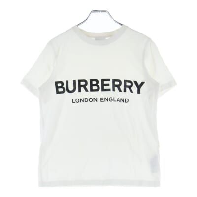 フロントロゴプリント クルーネック 半袖Tシャツカットソー ホワイト 8008894 レディース Bランク