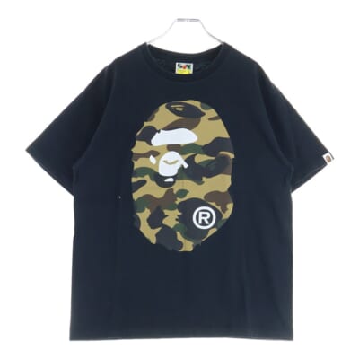 LOGO PRINT T-SHIRTS ロゴプリント半袖カットソー 半袖Tシャツ ブラック Bランク