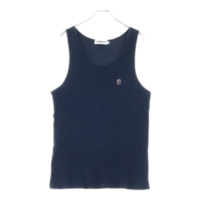 LOGO TANK TOP ロゴ刺繍タンクトップ ブラック Bランク