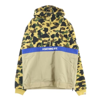 1ST CAMO HALF ZIP HOODIE 001PPE801010X 1STカモハーフジップフーディー パーカー マルチカラー Bランク
