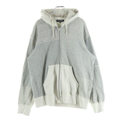 20AW Patchwork Zip Hoodie HF-T008 パッチワークジップパーカー グレー レディース Bランク