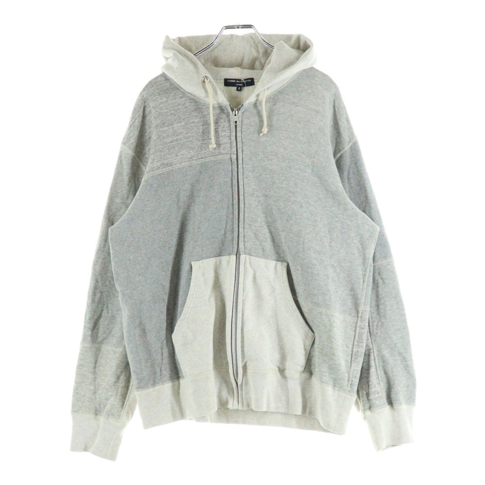 20AW Patchwork Zip Hoodie HF-T008 パッチワークジップパーカー グレー レディース Bランク