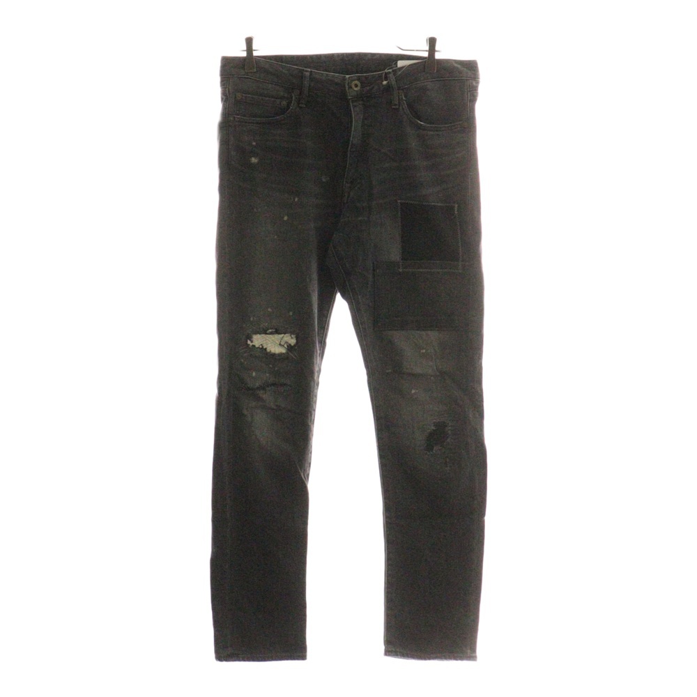 JAPAN BLUE JEANS (ジャパンブルージーンズ) ヴィンテージ加工 ダメージ加工 ストレートデニムパンツ ジーンズ グレー JB2300 Bランク