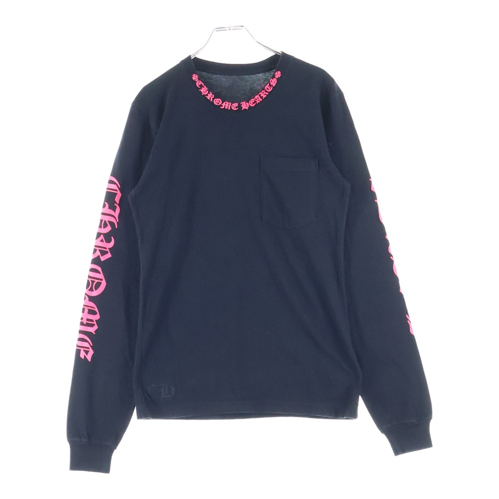 クロムハーツ Neck Logo L/S TEE ネックロゴロングスリーブ長袖Tシャツ