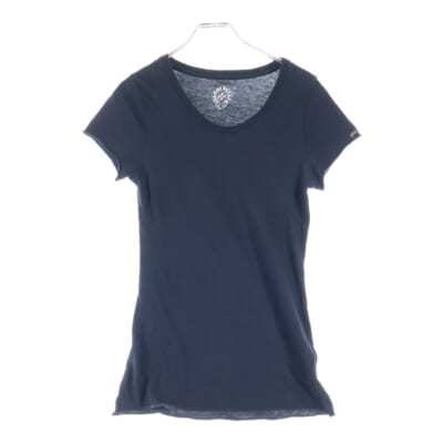 バックスクロールラベルプリントTシャツ 半袖カットソー ブラック Bランク