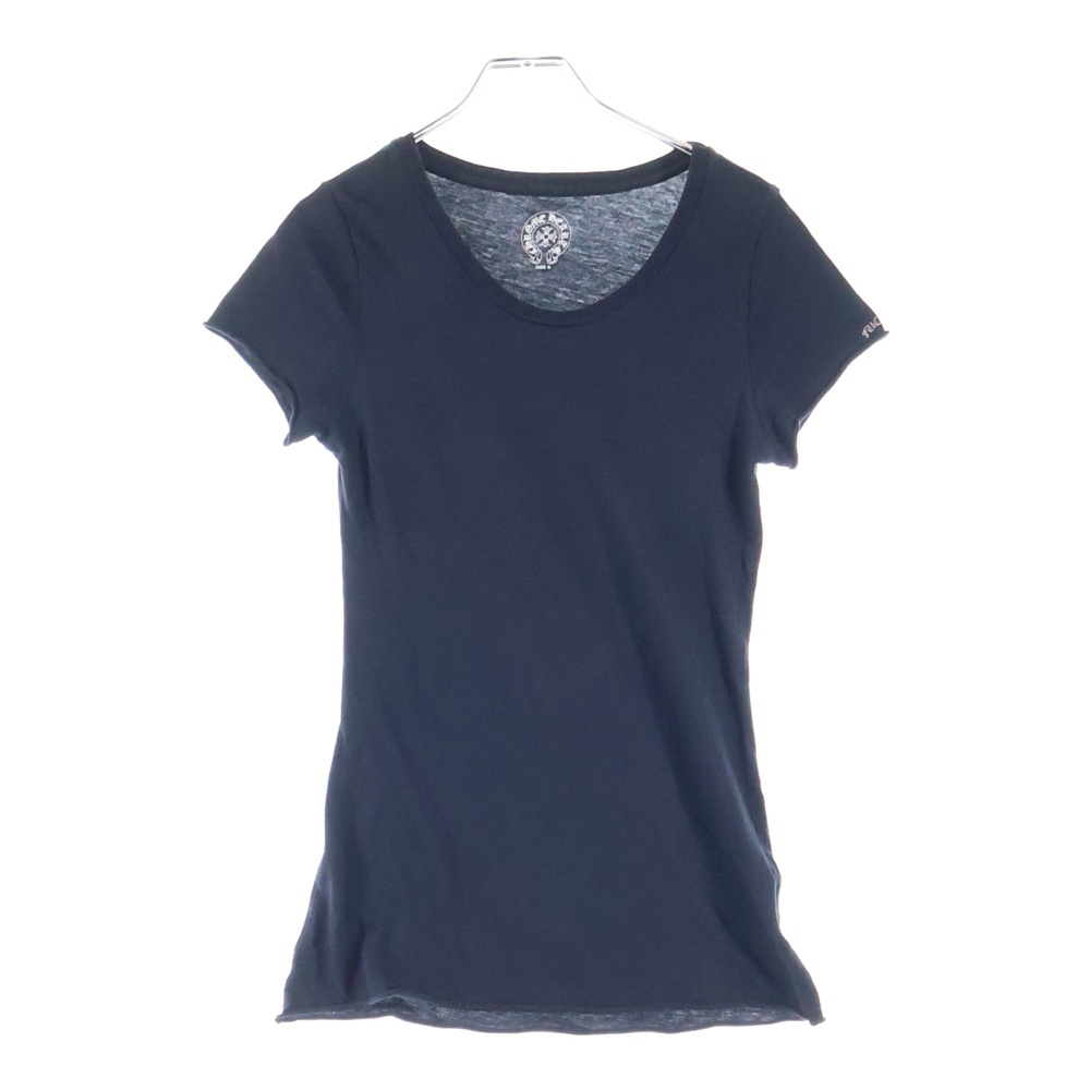 バックスクロールラベルプリントTシャツ 半袖カットソー ブラック Bランク