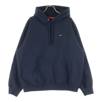 22SS Small Box Hooded Sweatshirt スモールボックスロゴ スウェット プルオーバーパーカー フーディ ブラック Bランク