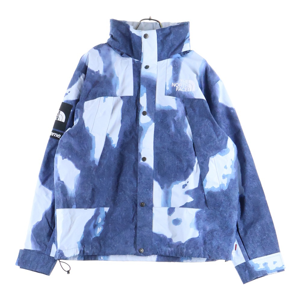 シュプリーム 21AW ×THE NORTH FACE Bleached Denim Print Mountain