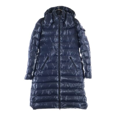 MOKA GIUBBOTT フーデッドジップアップ ダウンジャケット ダウンコート ネイビー B20934981705 Bランク