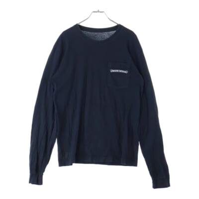 Arm Cross Print L/S Tee アームクロスプリントクルーネックロングスリーブTシャツカットソー ロンT ブラック Bランク