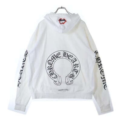 ×MATTY BOY Chomper Horseshoe Hoodie マッティボーイ チョンパーホースシュー スウェットプルオーバーフーディーパーカー ホワイト Bランク