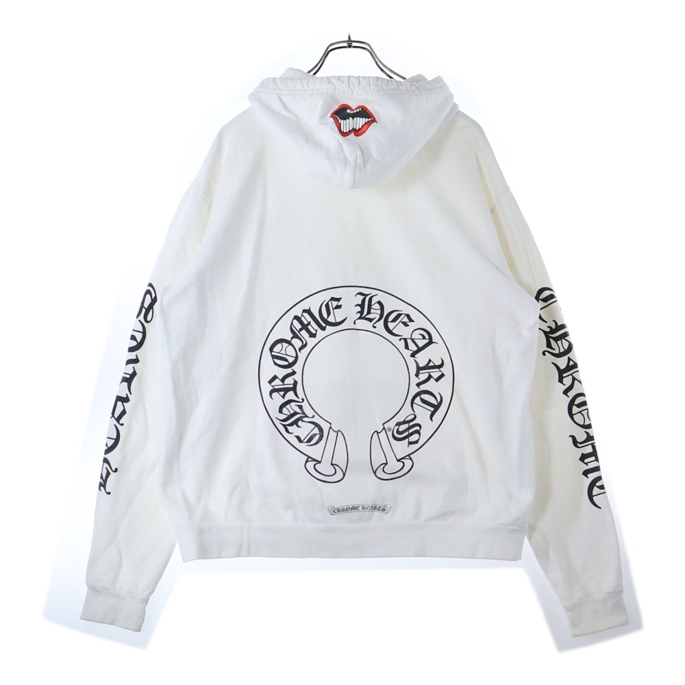 ×MATTY BOY Chomper Horseshoe Hoodie マッティボーイ チョンパーホースシュー スウェットプルオーバーフーディーパーカー ホワイト Bランク