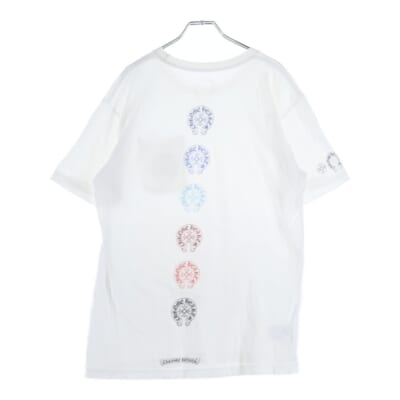 Multicolor Back Horseshoe Tee マルチカラーバックホースシュー クルーネック半袖Tシャツカットソー ホワイト Bランク