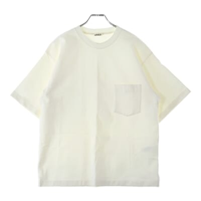 STAND-UP TEE A8ST01SU スタンドアップ ポケット クルーネック半袖Tシャツカットソー ホワイト Bランク