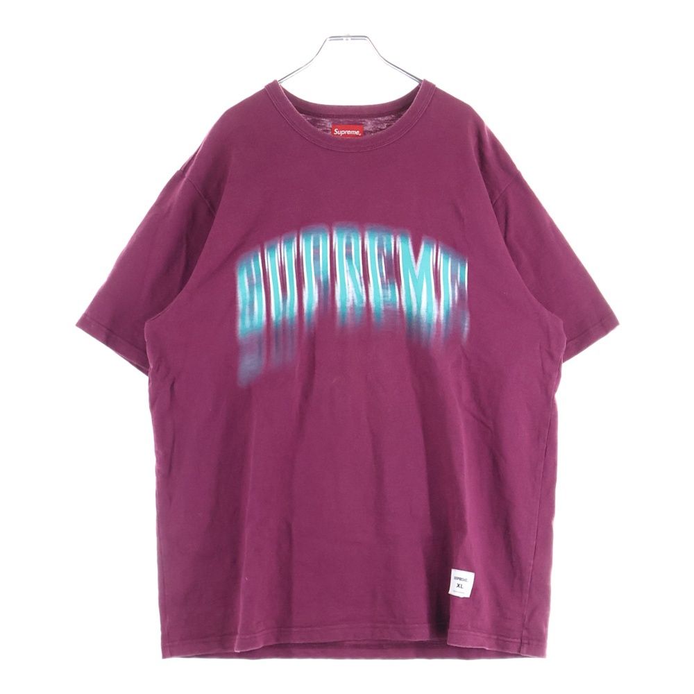 21SS Blurred Arc S/S クルーネック 半袖Tシャツ ボルドー Bランク