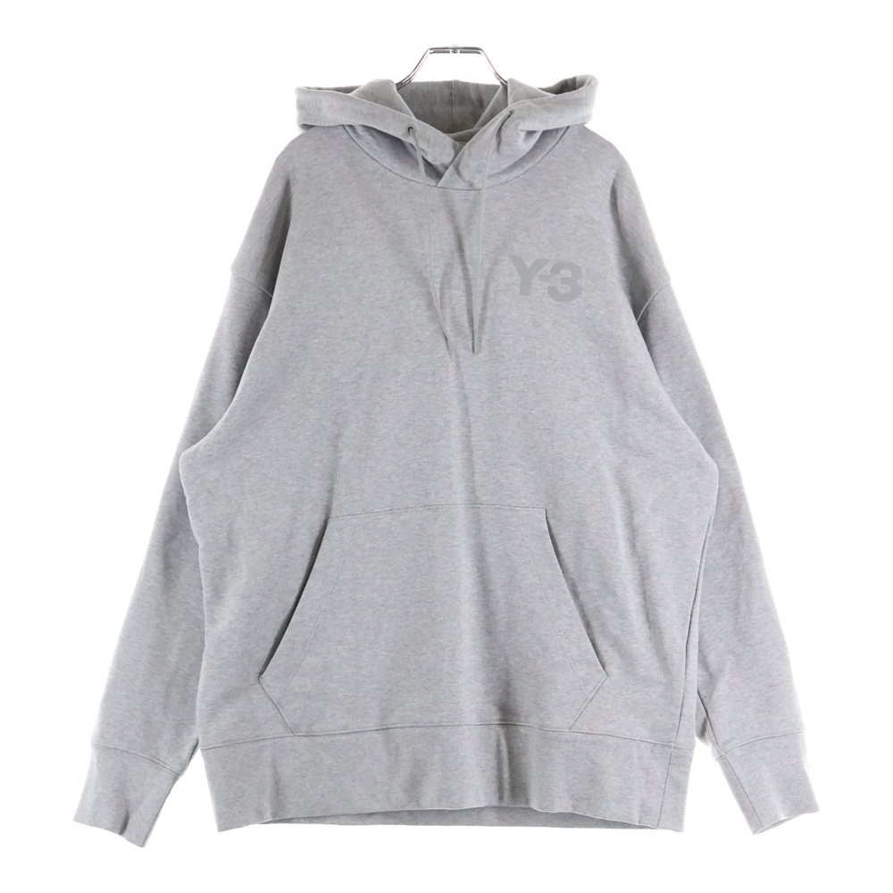 CLASSIC CHEST LOGO HOODIE フロントラバーロゴ プルオーバーパーカー グレー GV4199 Sランク