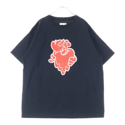×NOW ON REC SS TEE COIN PARKING DELIVERY 両面プリント クルーネック 半袖Tシャツ ブラック EU-YS1-0000-C13 Bランク