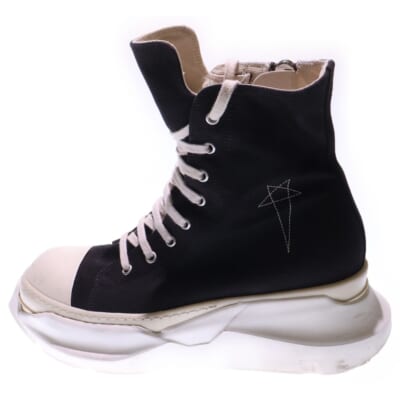 ABSTRACT アブストラクト キャンバス ハイカットスニーカーシューズ ブラック DU01D1840 CBEM9 Bランク