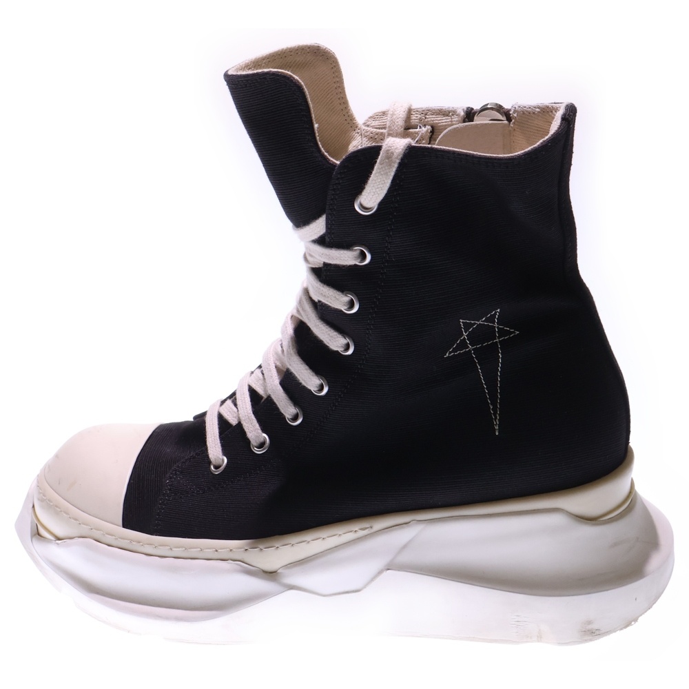 ABSTRACT アブストラクト キャンバス ハイカットスニーカーシューズ ブラック DU01D1840 CBEM9 Bランク