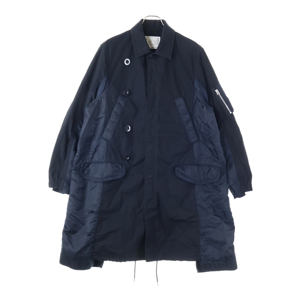 サカイ 19AW ミリタリージャケット ドッキング オックスフォード