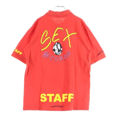 ×MATTY BOY STAFF POLO SHIRTS マッティボーイ スタッフ限定 半袖ポロシャツ レッド Bランク