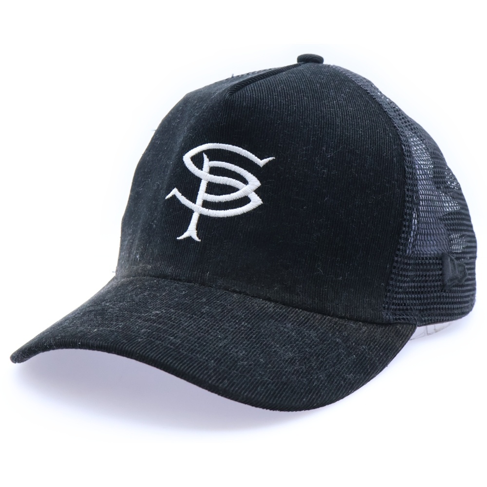 ×SOPHNET ソフネット ロゴデザイン 5パネル メッシュキャップ 帽子 ブラック Bランク