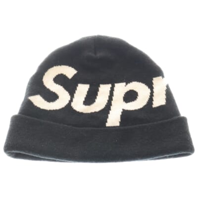 23aw Big Logo Beanie ビッグロゴ ビーニー ニット帽 帽子 ブラック Bランク
