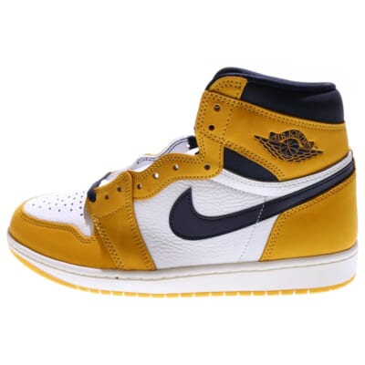 AIR JORDAN 1 RETRO HIGH OG YELLOW OCHRE エアジョーダン1 イエローオークル ハイカットスニーカー イエロー/ホワイト US10/28cm DZ5485-701 Sランク