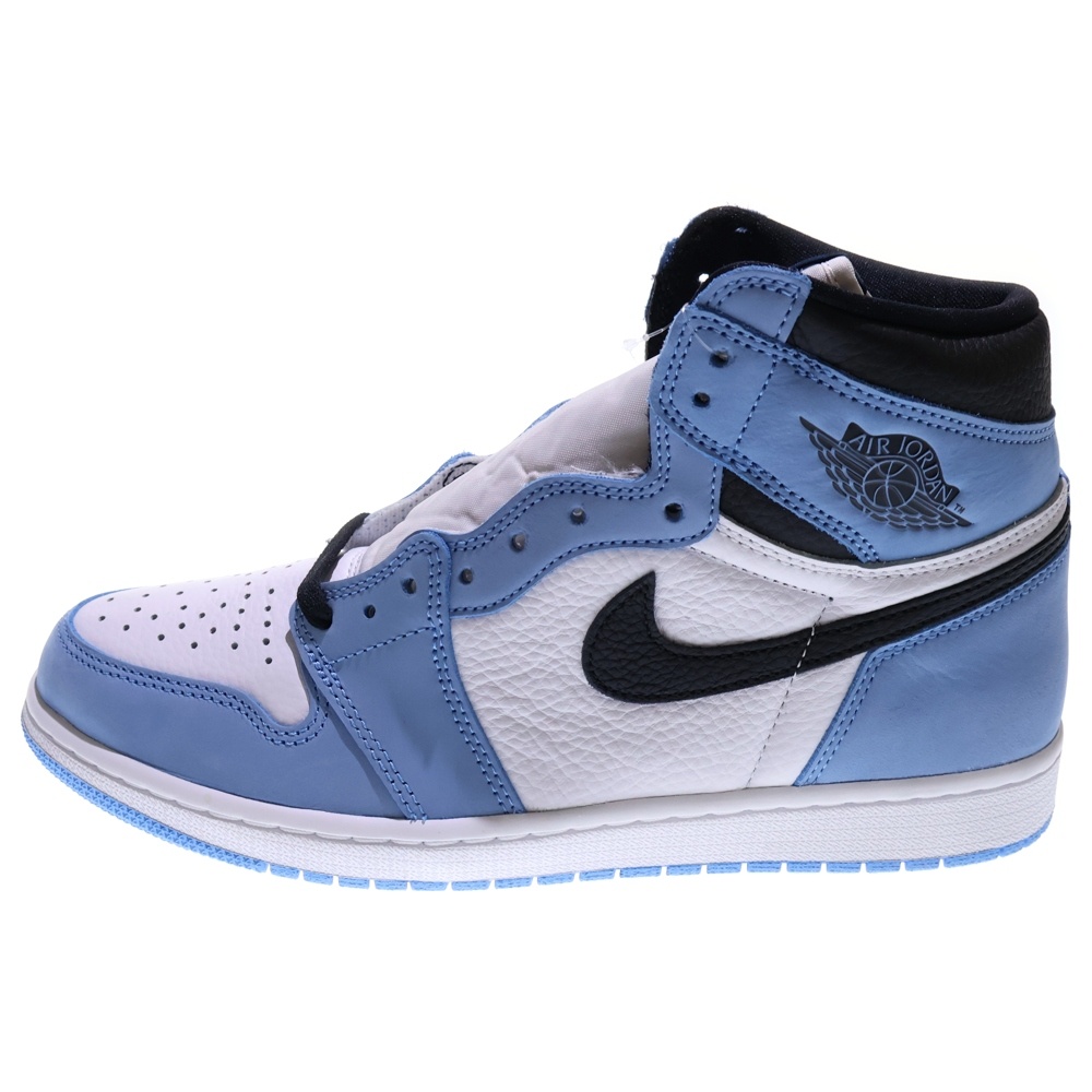AIR JORDAN 1 RETRO HIGH OG UNIVERCITY BLUE エアジョーダン1 ユニバーシティーブルー ハイカットスニーカー ブルー/ホワイト US10.5/28.5cm 555088-134 Sランク