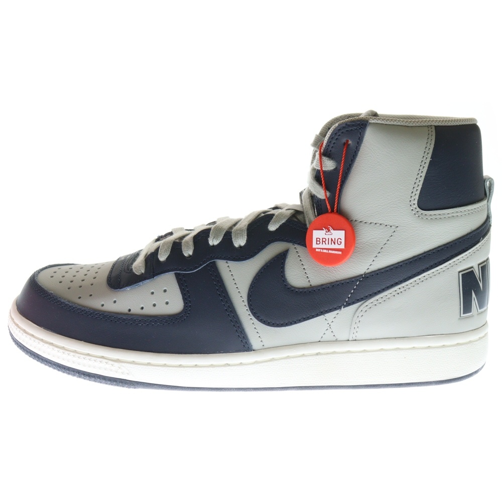 TERMINATOR HIGH ターミネーター ハイカットスニーカー グレー/ネイビー US10/28cm FB1832-001 Sランク