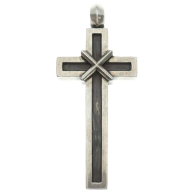 メイプルソープ ラージ クロスペンダントトップ シルバー BCA289 Bランク