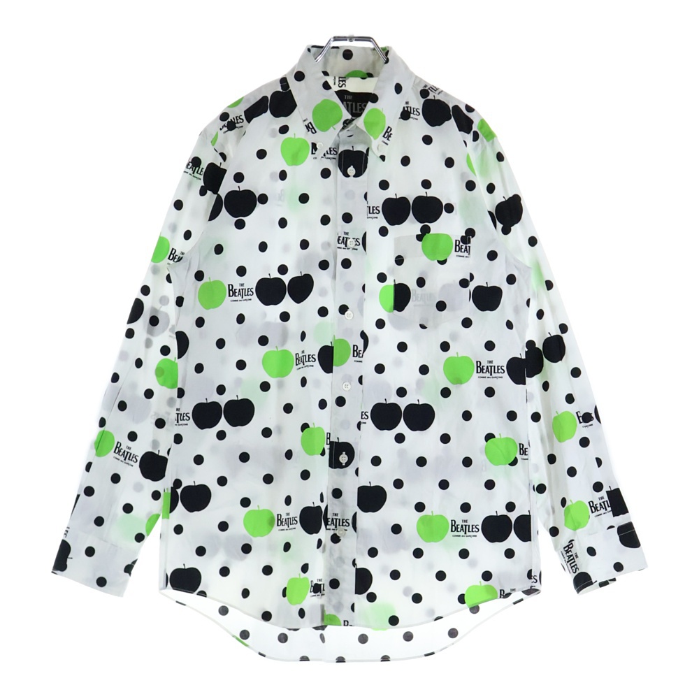 09SSアップル長袖ドットシャツ ホワイト VD-B003 Bランク