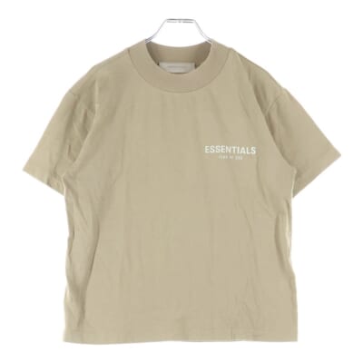 S/S T-SHIRT フェルトロゴ 半袖Tシャツ レディース ベージュ Bランク