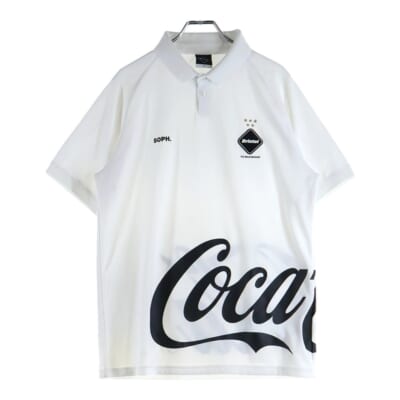 20SS COCA-COLA POLO コカコーラ 半袖ポロシャツ ホワイト FCRB-200027 Aランク