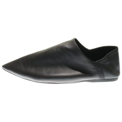 FLAT MULE SMOOTH LAMBSKIN フラットミュール ラムスキンレザーローカットシューズ ブラック 788347 Sランク