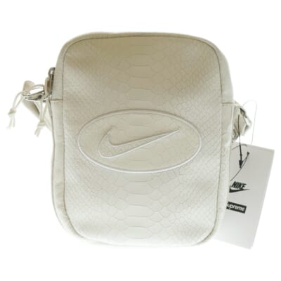 ×Nike Leather Shoulder Bag ナイキ レザーショルダーバッグ ホワイト HJ7964-121 Sランク