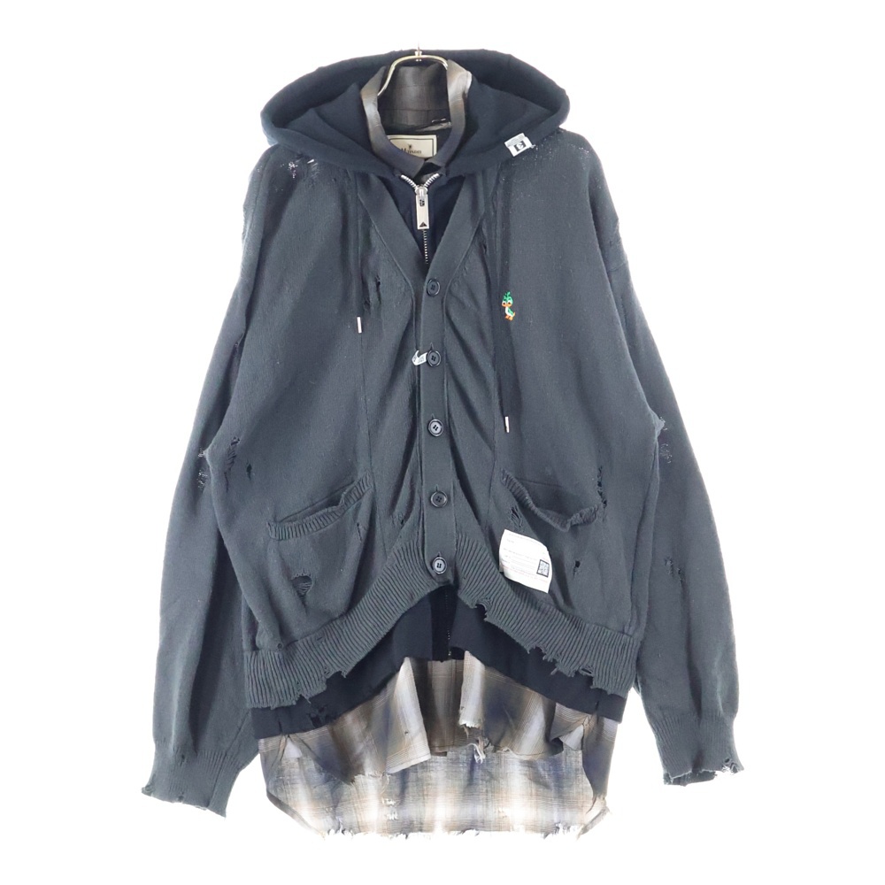 メゾンミハラヤスヒロ 25SS Triple Layered Knit Cardigan トリプル