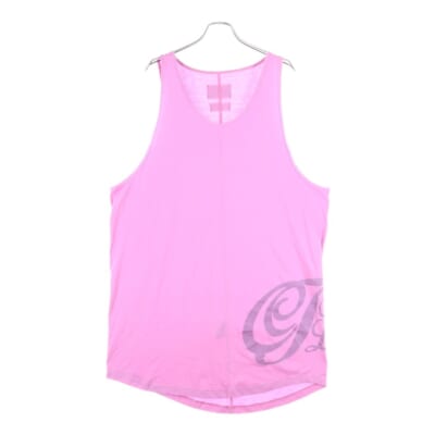 22AW ×MYne MIHARA YASUHIRO Inner Tank Top マインバイミハラヤスヒロ 裾プリント インナー タンクトップ ピンク GCLTT103 Bランク